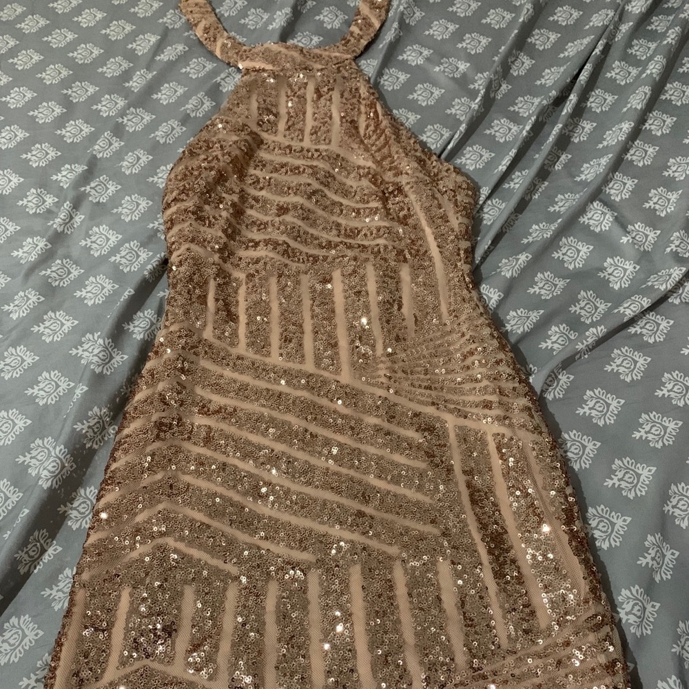 Gold dress